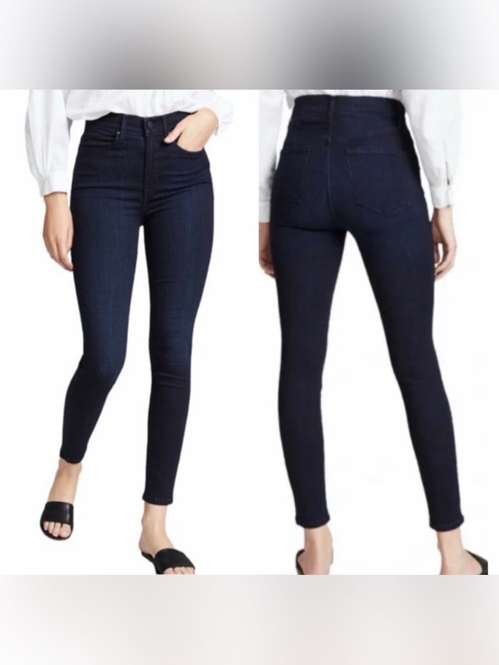AYR High Rise Skinny Dark Blue Jeans Size 30
